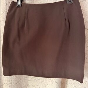 Theory Chocolate Mini Skirt
